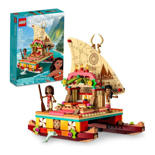 Kit Lego Disney Barco Aventurero De Vaiana 43210 321 Piezas