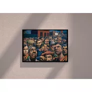 Cuadros - Berni-manifestación-100x70- Canvas-oferta!!!!!!!!!