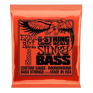 Ernie Ball 6 Cuerdas Para Bajo Long Scale Slinky Bass 2838