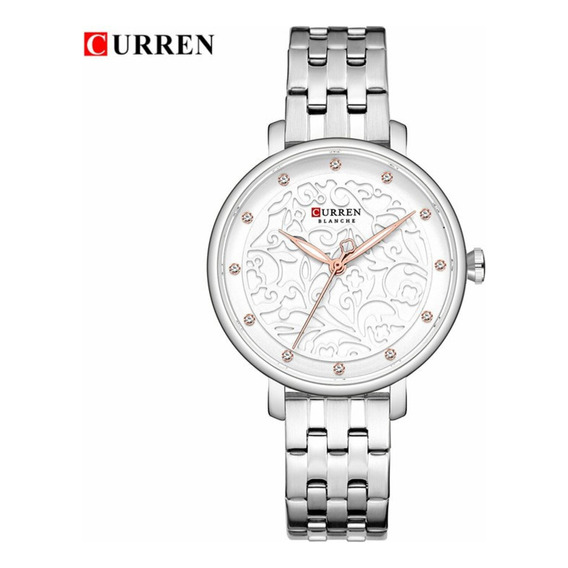 Reloj Para Mujer Curren Curren Blanche Krec6219ga Plateado