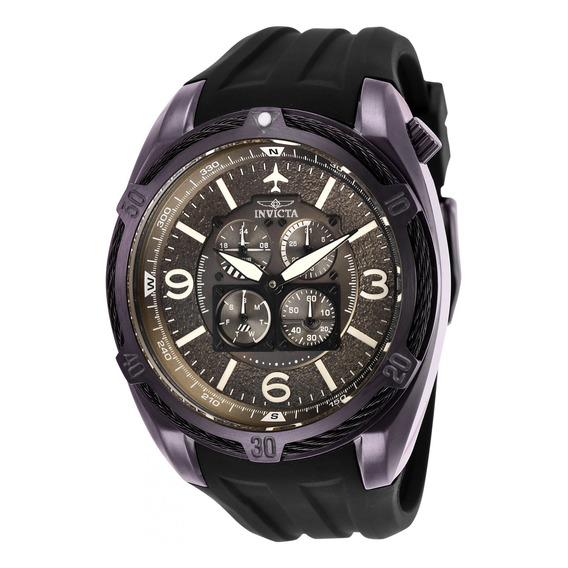 Reloj Para Hombre Invicta Aviator 28084 Negro