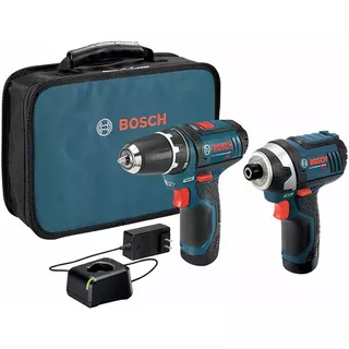 Kit Bosch Taladro/ Destornillador Impacto, Estuche +cargador Color Azul 220v