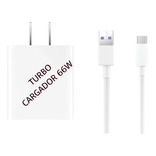 Cargador Super Rápido Tipo-c Usb 66w Turbo Ultra Rapido Color Blanco