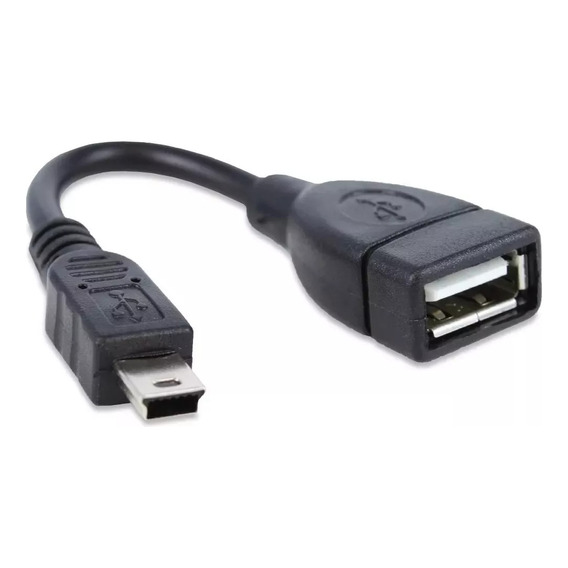 10 Cable Adaptador Otg Mini Usb 5 Pines 