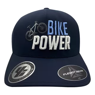 Gorra Flexfit Delta, Visera Curva. Bike Power