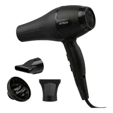 Secador Pelo Profesional Iónico Keratin Protect 2 Velocidades Cabezales Intercambiables Frío Calor Brisa Anti Frizz... Negro