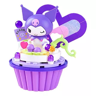 Figura Armable De Bloques Cupcake Kuromi Hello Kitty