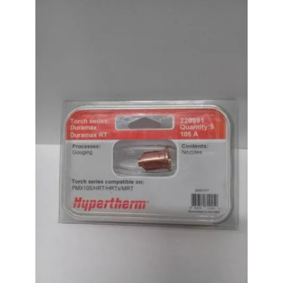 Toberas Para Hypertherm 220991 105 Amp Manual