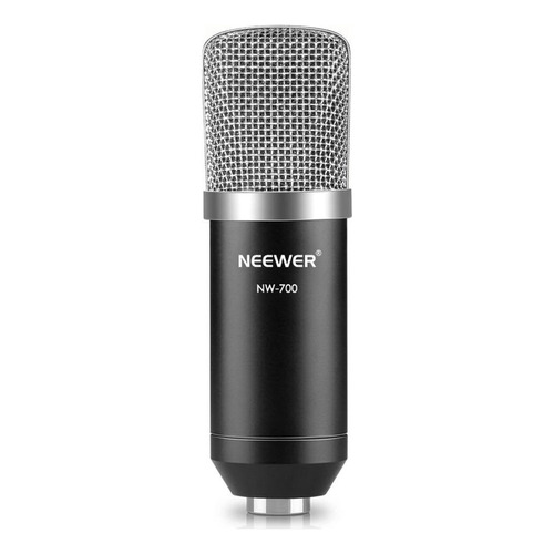 Micrófono Neewer NW-700 Condensador Cardioide color negro/plateado