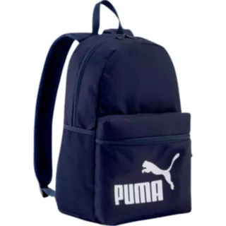 Mochila Escolar Puma Casual 548743 Color Azul Marino Diseño Lisa