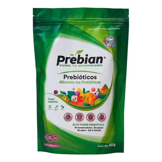 Prebian 450gr Alimento A Base De Prebioticos Naturales