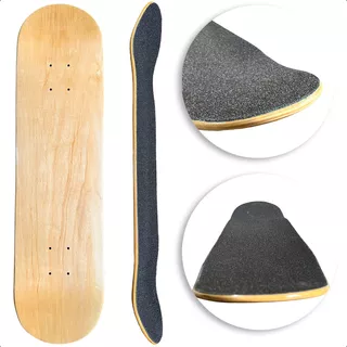 Shape Para Skate Profissional First Class -8 Liso Com Lixa 