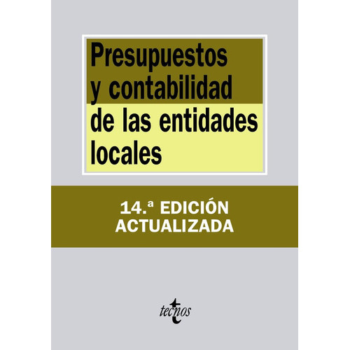 Presupuestos Y Contabilidad De Las Entidades Locales, De Editorial Tecnos. Editorial Tecnos, Tapa Blanda En Español