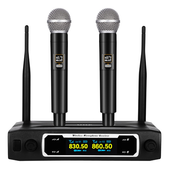 2 Micrófono Inalámbrico Karaoke Bluetooth Profesional  Uhf