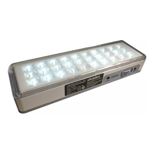 Luz de emergencia Atomlux 2030 LED con batería recargable 3 W 220V blanca