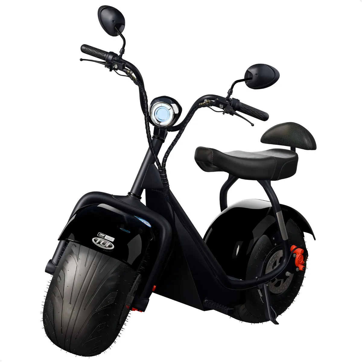 Scooter Elétrica 1000w Tui 2 Lugares Sem Cnh Cor Preto
