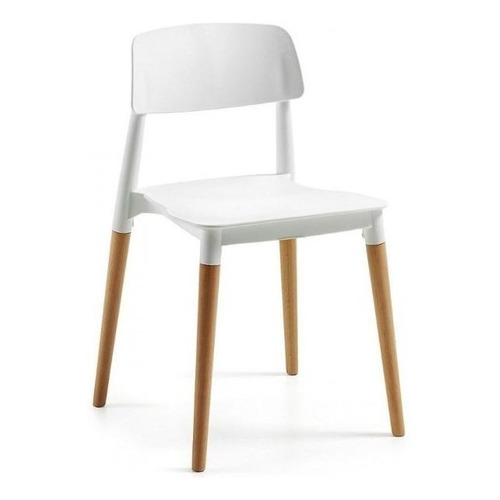 Silla De Comedor Milan Novara Diseño Nordico Moderno Madera Cantidad de sillas por set 1 Color de la estructura de la silla Blanco