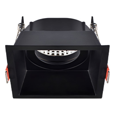 Pack X5 Embutido Sivan-n Negro 8.5cmø Gu10 Aluminio Negro