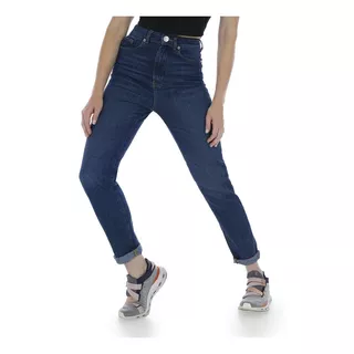 Pantalon Mom Jeans Dama Premium Mezclilla