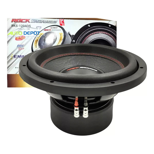 Bocina tipo subwoofer Rock Series RKS-1204OS para auto/camioneta color negro de 4Ω x 1 unidad 