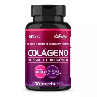 Colágeno Verisol Hidrolisado, Pele, 60caps Elabella Muwiz