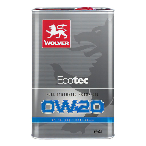 Aceite Para Motor Wolver Ecotec 0w-20 X 4l