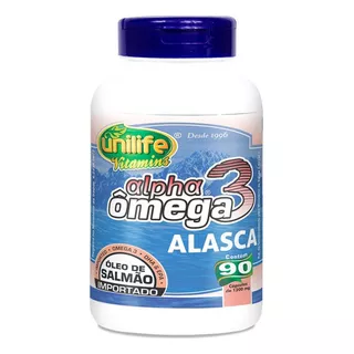 Aceite De Salmón Alfa Omega 3 1200 Mg 90 Cápsulas Unilife Sabor Sin Sabor
