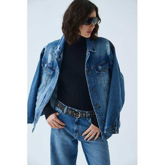 Campera De Jean Oversize Praga Mujer Sweet