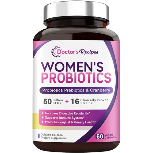 Probioticos Mujer Urinario Intestinal Vaginal 60 Caps Eg P32