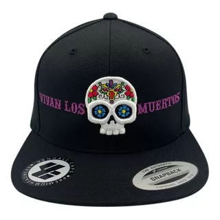 Gorra Yupoong Premium Visera Plana 6089m. Vivan Los Muertos