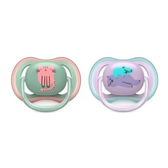 Set X2 Chupetes 6-18 Meses Ultra Air Avent Philips