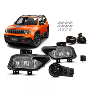 Kit Farol De Neblina Auxiliar Jeep Renegade 2023 2024 Botao