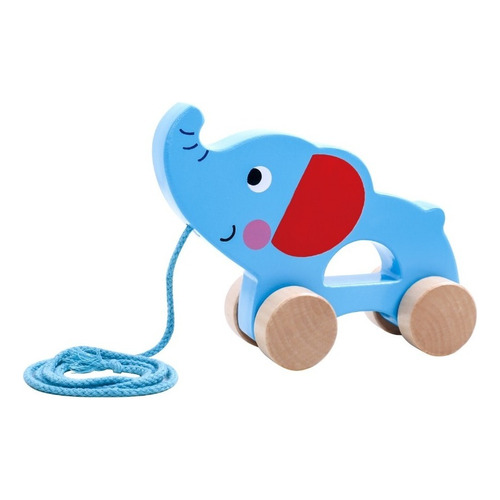 Juguete Madera Tooky Toy Elefante De Arrastre