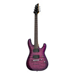 Guitarra eléctrica Schecter C-6 Plus de tilo electric magenta con diapasón de palo de rosa