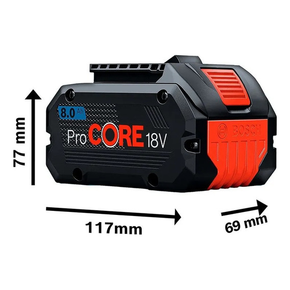 Batería De Iones De Lítio Procore Bosch 18v 8.0ah