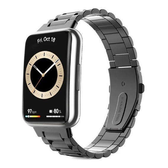 Correa D Eslabones Premium Compatible Con Huawei Watch Fit 2