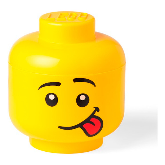 Caja Decorativa De Lego  4032  Color Amarillo  Silly   24cm De Largo X   24cm De Ancho X   27cm De Alto  X Unidad