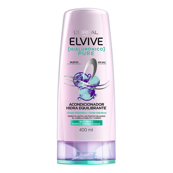 Acondicionador Elvive Hialurónico Pure X 400 Ml