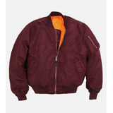 Campera Alpha Ind. Ma-1 Color Maroon Talle Xl