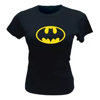 Camiseta Babylook Feminina Preta - Batman