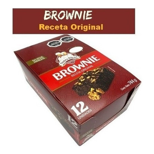 Brownie, Bizcocho Receta Original Nutra Bien X 12 Unidades