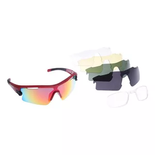 Óculos Solar Speedo Pro 3 T01 Vermelho Ciclismo Espelhado