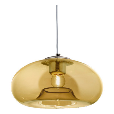 Colgante 3 Luces Desigual Ambar Base 60x10cm Apto Led E27