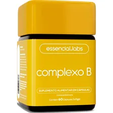 COMPLEXO B - 60 Cápsulas Softgel - Fórmula com Máxima Concentração e Biodisponibilidade