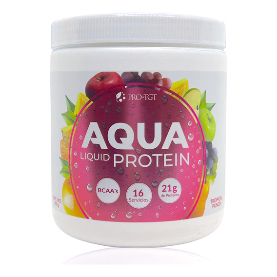 Aqua Liquid Protein Tropical Punch 400 Grs Protgt Zero Carbs