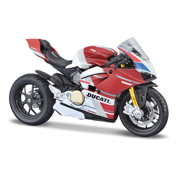 Ducati Panigale V4s Miniatura Metal Moto Con Base Exposi [u]