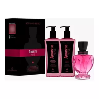 Kit Absinto Privê Deo Colônia 100ml Hidratante100ml E Sabonete Líquido 100ml