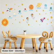 Vinilo Decorativo Infantil Pack Planetas Sistema Solar 10419
