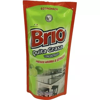 12pk - Brio Quita Grasa Citricos Econopack 500ml