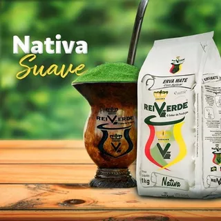 Erva-mate Rei Verde Chimarrão A Vácuo Nobre Sem Glúten 1 kg